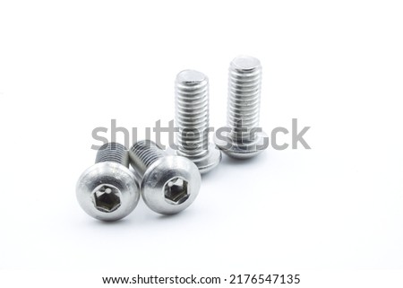 Stainless button head millimeter allen screw