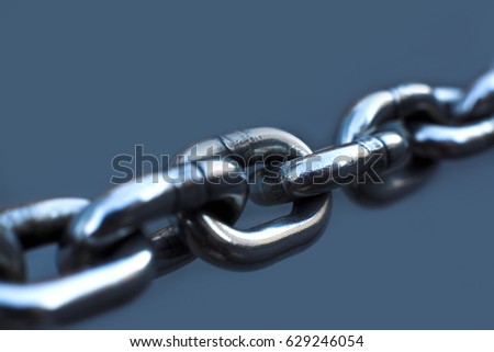 stainless chain close up