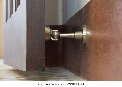 Stainless Magnetic Door Stop, Hold Doors Open During, Protect Walls, Door Slam Damage