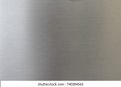 Stainless Steel Background Shot From The Front Of A Fridge