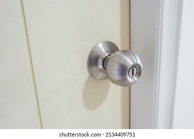 Stainless Steel Bathroom Door Knob Stock Photo 2134409751 | Shutterstock