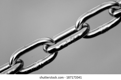 stainless steel chain symbol of tenacity and strength