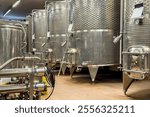 Stainless steel drum barrel for wine production