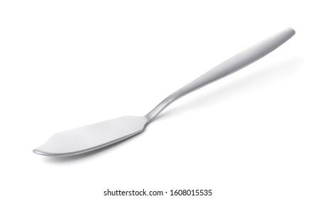 Stainless Steel Fish Knife Isolated On White