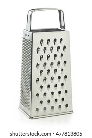 stainless steel grater isolated on white background