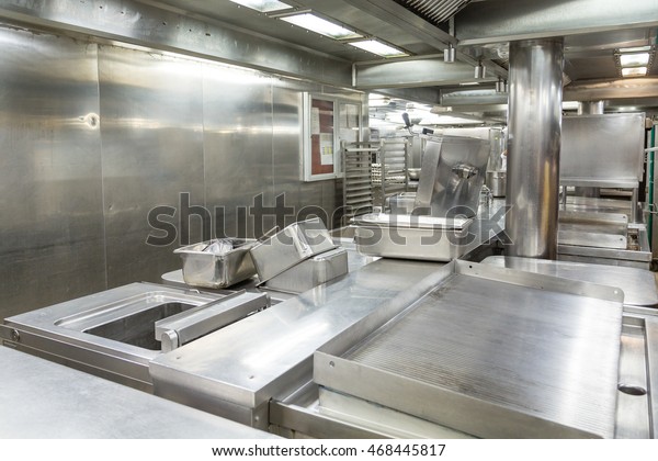 Stainless Steel Grill Trays Commercial Kitchen Stock Photo (Edit Now ...