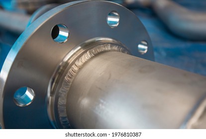 Stainless Steel Piping Flange Valve Component GTAW TIG Welded Joint Pressure Vessel Fabrication