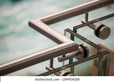 Stainless Steel Railing Close Up.