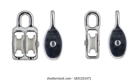 Stainless Steel Swivel Pulley Rigging Hardware. Wire Rope Crane Pulley Block Hanging Wire Towing Wheel. Fixed Top For Easy Rope Handling. DIN.