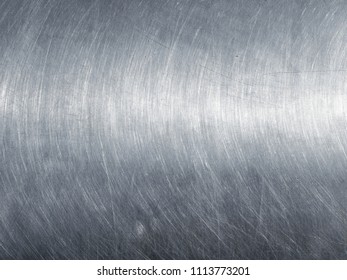 The Stainless Steel Texture With Circular Scratches.