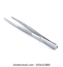 stainless steel tweezers with serrated tips