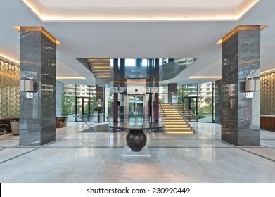 Stair case of an clubhouse bright illuminated  - Powered by Shutterstock