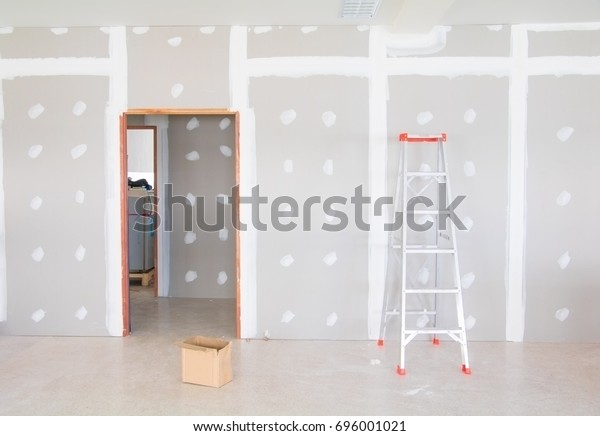 Stair Gypsum Board Wall Interior Decoration Stockfoto Jetzt