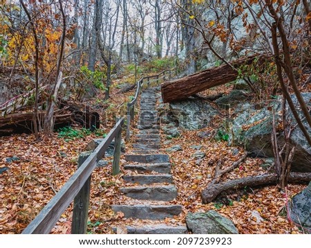 A stair path in the Sugarloaf Mountains