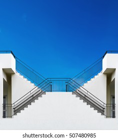 Stair Step Up To Blue Sky, Conceptual Design In Symetry