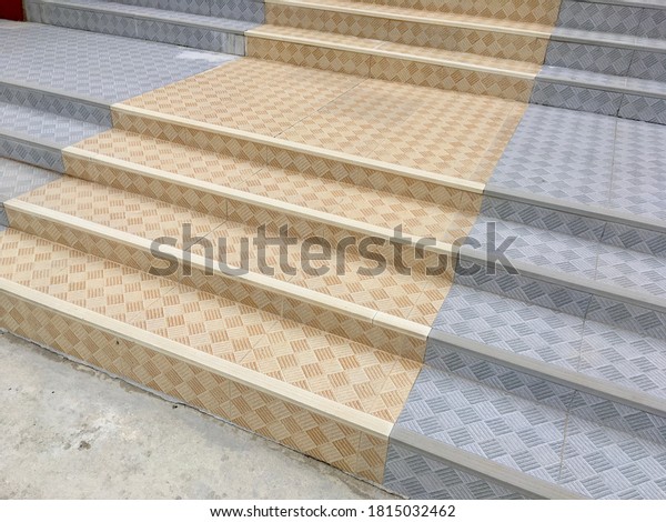 Stair Tile Floor Texture Pattern Background Stock Photo 1815032462 ...