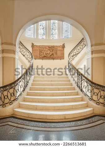 Staircase entrance historic building in Bremen