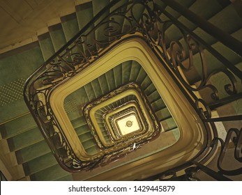 Staircase Inside Le Meurice Hotel Paris, French 15 June 2019