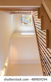 Staircase to skylights 