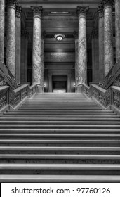 Up The Staircase - Steps Leading Up To The MN Supreme Court Chambers In The Minnesota State Capitol