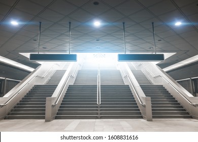 Staircase in underground passage in modern city space - Powered by Shutterstock