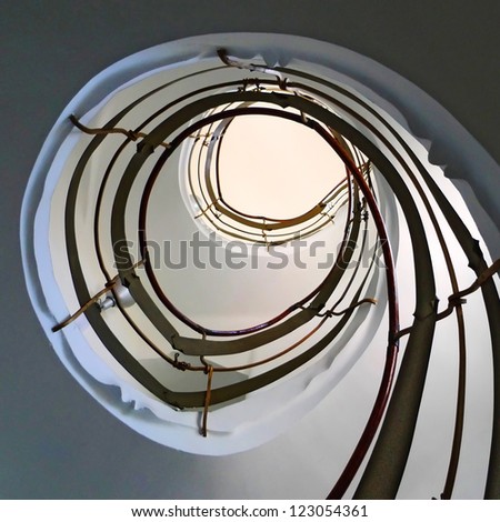 Image, Stock Photo snail sb./sth. Stairs