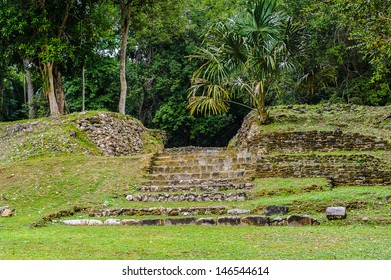 Stairs Of The Ancient Mayan Ruins In Belize