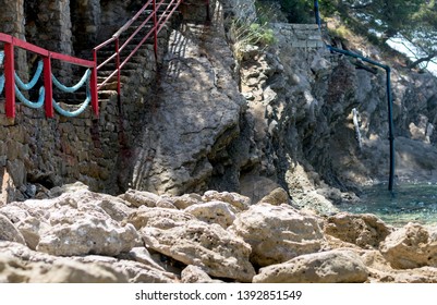 Stairs to the beach, background - Powered by Shutterstock