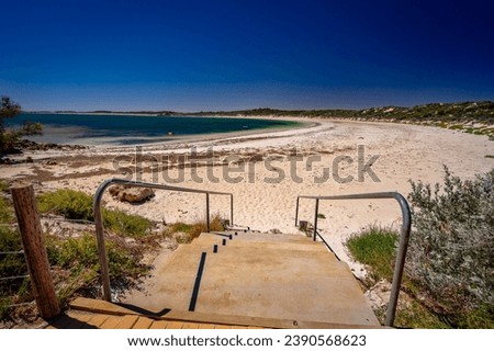 Stairs to the beach in Elliston, SA, Australia