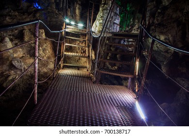 Stairs in the cave.