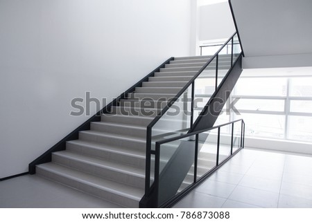 Stairs inside the building
