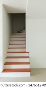 The Stairs Up Inside The House That Painted The White Walls