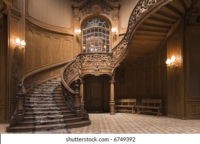 Stairs in the Lvov ancient casino