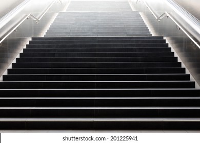 Stairs In The Metro Of City Hamburg, Germany