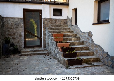 Stairs to nowhere on a old building