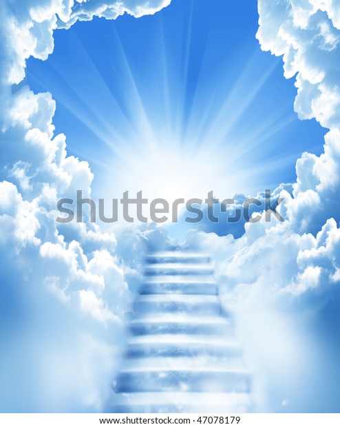 stairs in\
sky