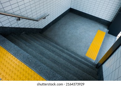 Stairs In A Subway Station.