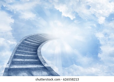 Stairway Leading Heavenly Sky Stock Photo Shutterstock