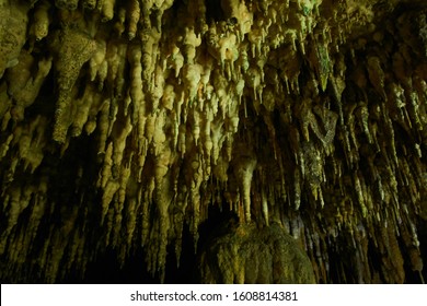 Stalactite in the cave name Tham Le Khao Kob in Trang/Thailand