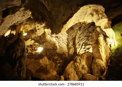 Stalactite Cave Spelunking