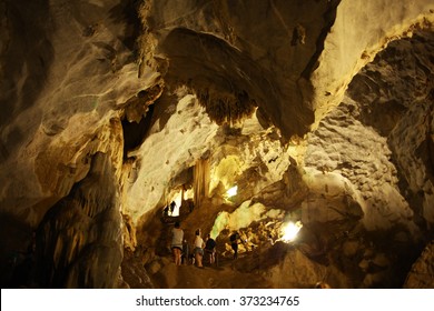 Stalactite Cave Spelunking