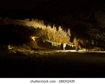 Stalactites In Crystal Cave, In Yanchep National Park, Western Australia