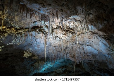 Stalactites Formation At The Crystal Cave, Yanchep National Park, Australia