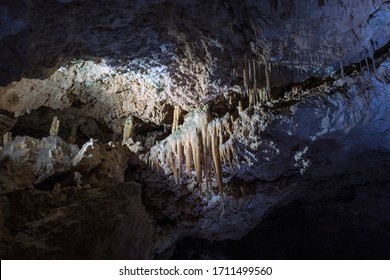 Stalactites Formation At The Crystal Cave, Yanchep National Park, Australia