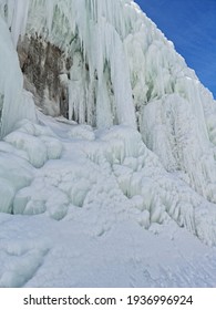 Stalactites And Ice On The Palandoken (Palandöken) Mountain.