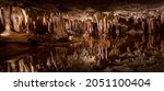 Stalactites and Stalagmites in Luray Caverns, Virginia, USA