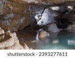 Stalagmite is type of geological formation commonly found in limestone caves or similar underground structure.