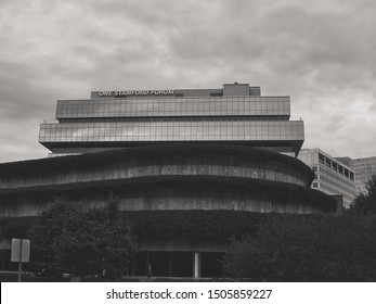 Stamford, Connecticut/USA - September 16, 2019:Purdue Pharma Headquarters Stamford Connecticut.