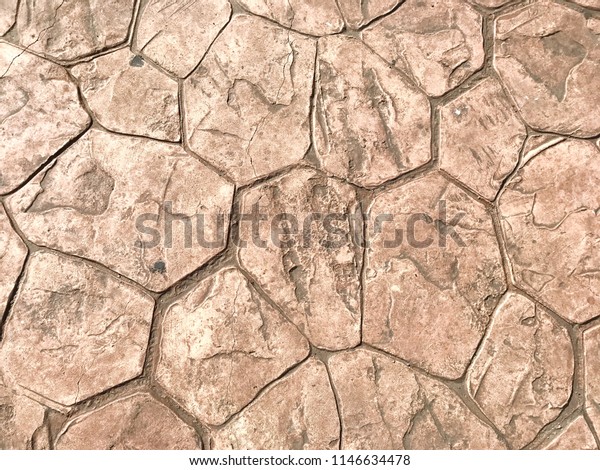 Stamp Concrete Patio Seamless Stone Texture Royalty Free Stock Image