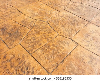 Stamp concrete texture pattern and background.